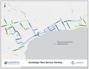 Map of Lakeland Networks Fibre Internet Coverage Sundridge