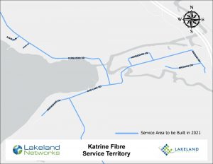 Map of Lakeland Networks Fibre Internet Coverage Katrine