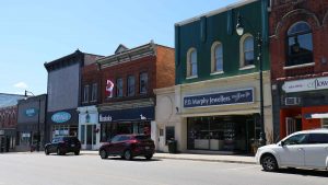 Manitoba Street in downtown Bracebridge