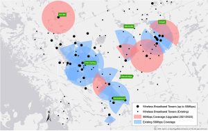 Lakeland Networks Wireless Service Coverage Map 2022