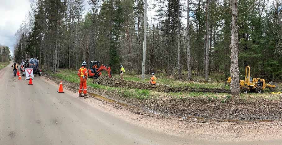 Lakeland Networks fibre internet build on Wasauksing First Nation land