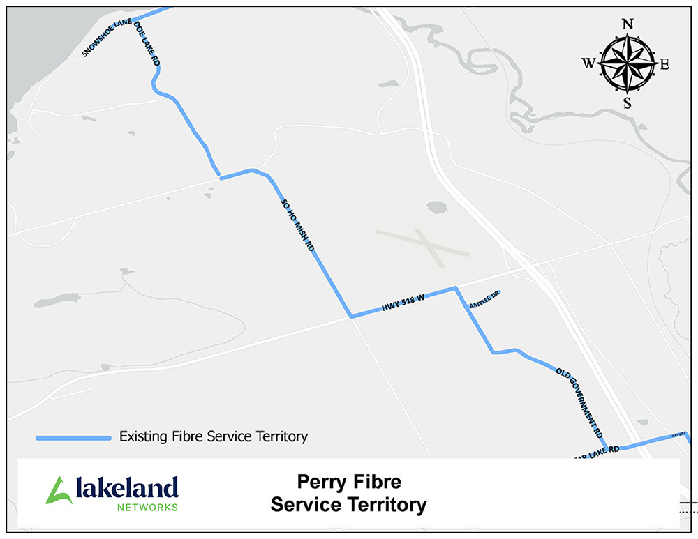 Lakeland Networks Fibre Internet Coverage in Perry