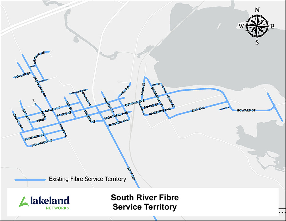 Lakeland Networks Fibre Internet Coverage in South River