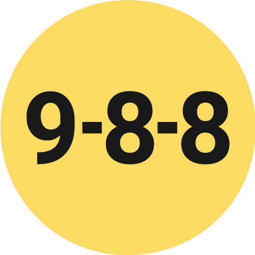 9-8-8 Logo